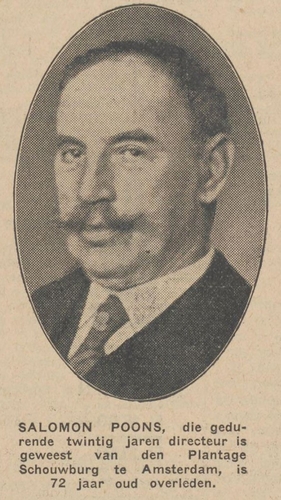 Salomon Poons overleden, foto uit: Het Algemeen Handelsblad van 20-06-1932  