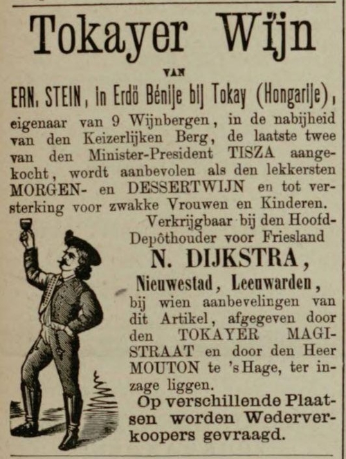 Bron: De Leeuwarder Courant van 15 november 1886 (via delpher).  
