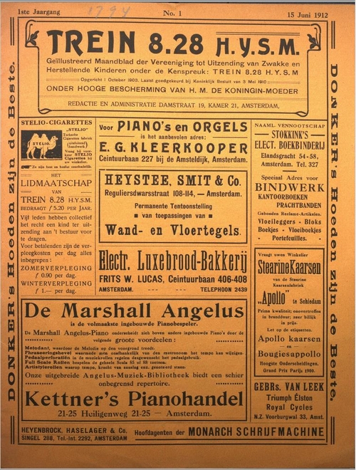 Uit het eerste nummer van het maandblad, juni 1912. bron: IISG  
