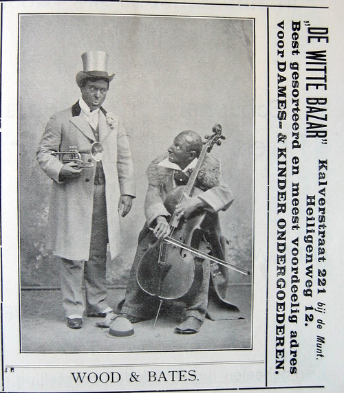 Wood en Bates, komisch duo, optreden in het Rembrandt – Theater in oktober 1902  