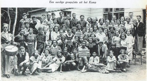 Foto van het (zomer)kamp van Mogein Dowied in augustus 1939. Bron: brochure Joodsch Jeugdwerk (SAA).  