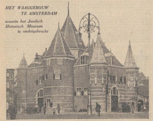 Afbeelding van het Waaggebouw, bron: het NIW van 26 feb. 1932  