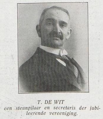 Foto van Tobias de Wit, secretaris KDO, bron: Revue der Sporten van 9 juni 1925  